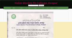 Desktop Screenshot of halimpgcollege.com