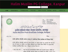 Tablet Screenshot of halimpgcollege.com